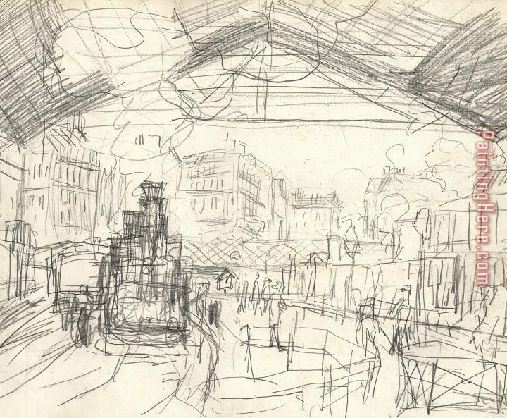 Claude Monet La Gare Saint Lazare